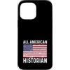 Historian Apparel for Men Women Work Bos Custodia per iPhone 13 Pro Max Storia Distressed 4 4 luglio All American Flag USA