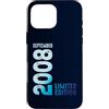 Birth Since September 2008 Retro Vintage Custodia per iPhone 16 Pro Max Settembre 2008 Anno 2008 Retro 2008 Vintage Edizione Limitata