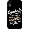 Cymbals Gift / Drummer Gifts for Men and Custodia per iPhone XR Piatti Batterista Piatti per batteria