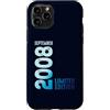 Birth Since September 2008 Retro Vintage Custodia per iPhone 11 Pro Settembre 2008 Anno 2008 Retro 2008 Vintage Edizione Limitata