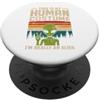 Alien Extraterrestrial Sci-Fi UFO Space This is my human costume retrò verde alieno segno della pace UFO PopSockets PopGrip Adesivo