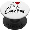 Thicc Chicks Thick Thighs I Love My Curves Thick Womans PopSockets PopGrip Adesivo