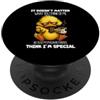 Imaginary Friends Duck Sarcasm Non importa cosa pensi, amici immaginari, anatra PopSockets PopGrip Adesivo