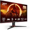AOC Gaming Monitor 27G2ZNE/BK 27 pollici 1920x1080, FHD, 240Hz, VA Panel, 4ms GtG, (HDMI2x 2.0 DP 1x 1.4) FreeSync Premium , Nero/Rosso