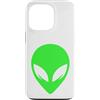 Alien Extraterrestrial Sci-Fi UFO Space Custodia per iPhone 13 Pro Verde Alien Face UFO Extraterrestre Alien Head Bambini Ragazzi