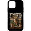 Introverted Book Lovers Quiet Readers Custodia per iPhone 12 mini Introverso ma disposto a discutere libri gufo