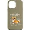 Corgi Chaos Club Custodia per iPhone 13 Pro Max Divertente anatomia di un corgi amante dei cani Doggo Pet Owner Humor