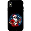 Christmas Animals Custodia per iPhone X/XS Chitarrista Babbo Natale
