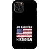 Historian Apparel for Men Women Work Bos Custodia per iPhone 11 Pro Storia Distressed 4 4 luglio All American Flag USA