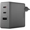 DJI Caricabatterie GaN da 140 W DJI Power (senza cavo), ricarica rapida | Uscita da 140 W, 3 porte, controllo della temperatura, PD 3.1, allocazione dinamica della potenza, caricabatterie per laptop