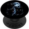 Spooky Whiskers Society Gatti Neri Luna Piena Halloween Tempesta Gotica Stagione Sp PopSockets PopGrip Adesivo