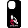 Multiple Myeloma Awareness Burgundy Ribb Custodia per iPhone 15 Pro Nastro da donna indistruttibile con guerriero multiplo mieloma