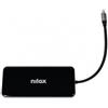 Nilox, Hub USB-C 12 in 1, Docking Station, Struttura Slim, Plug & Play