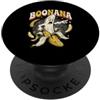 Funny Spooky Season Halloween Party Appa Divertente Boonana Banana Fantasma Halloween Pun Retro Cartoon PopSockets PopGrip Adesivo