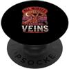 Spooky Nurse Halloween Medical Apparel All Nurses Love Veins - Maglietta anatomica divertente per Halloween, da infermiera PopSockets PopGrip Adesivo