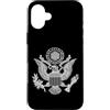 AMERICA FIRST USA FLAG PRIDE AND PATRIOT Custodia per iPhone 16 Plus Simbolo dell'aquila degli Stati Uniti degli Stati Uniti con emblema della guarnizione americana