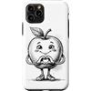 Cute Apple Fruit for Children Kids & Adu Custodia per iPhone 11 Pro Disegno a matita con simbolo del cuore grafico mela con cuore