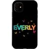 Everly Figlia Sorella idee regalo di com Custodia per iPhone 11 Everly - Bellissimo nome con farfallas