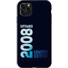 Birth Since September 2008 Retro Vintage Custodia per iPhone 11 Pro Max Settembre 2008 Anno 2008 Retro 2008 Vintage Edizione Limitata