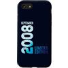 Birth Since September 2008 Retro Vintage Custodia per iPhone SE (2020) / 7/8 Settembre 2008 Anno 2008 Retro 2008 Vintage Edizione Limitata