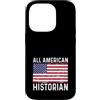 Historian Apparel for Men Women Work Bos Custodia per iPhone 14 Pro Storia Distressed 4 4 luglio All American Flag USA