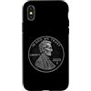 Lincoln One Cent Designs Custodia per iPhone X/XS Moneta Penny 1 Centesimo 2025