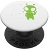 Alien Extraterrestrial Sci-Fi UFO Space Troppo carino per questo pianeta, segno di pace alieno, spazio per bambini e ragazzi PopSockets PopGrip Adesivo