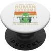 Alien Extraterrestrial Sci-Fi UFO Space Questo è il mio costume umano Sono davvero un segno di pace alieno PopSockets PopGrip Adesivo