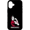 Multiple Myeloma Awareness Burgundy Ribb Custodia per iPhone 16 Nastro da donna indistruttibile con guerriero multiplo mieloma