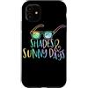 Sunbeam Lettering Co. Custodia per iPhone 11 Tipografia vacanze estive pastello sfumature