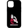 Multiple Myeloma Awareness Burgundy Ribb Custodia per iPhone 12/12 Pro Nastro da donna indistruttibile con guerriero multiplo mieloma