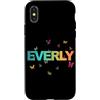 Everly Figlia Sorella idee regalo di com Custodia per iPhone X/XS Everly - Bellissimo nome con farfallas