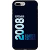 Birth Since September 2008 Retro Vintage Custodia per iPhone 7 Plus/8 Plus Settembre 2008 Anno 2008 Retro 2008 Vintage Edizione Limitata