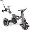 Kikka Boo KikkaBoo Triciclo Evolutivo 5 in 1 FLASH, da 18 Mesi a 4 Anni, con Maniglione Regolabile per Genitori, Trasformabile in Bicicletta Senza Pedali, Leggero, Ruote EVA, Telaio in Acciaio, Grigio