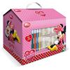 Multiprint Casetta 7 Timbri per Bambini Disney Minnie, 100% Made in Italy, Set Timbrini Bimbi Personalizzati, in Legno e Gomma Naturale, Inchiostro Lavabile Atossico, Idea Regalo, Art.09866