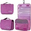 AiQInu Beauty Case da Viaggio, Borsa da toilette da viaggio per Donna Uomo,impermeabile Beauty Case con Gancio per Appendere per Organizzare Oggetti Personali Accessori