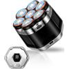 Suvexor Rasatore Testa Uomo Impermeabile 7D, Uso Secco e Umido | Testa fluttuante magnetica, rasatore testa uomo 7D, display LED, ricarica Type-C, rasatura testa e barba, autonomia 120min