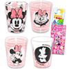 Disney Confezione da 4 bicchierini da shot Minnie Mouse con mini bicchieri da 42,5 g con Minnie Mouse Plus adesivi, set di mini tazze (gli stili possono variare)