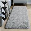 AUAUY Tappeto Salotto, 80 x 150 cm Tappeto con 4 Patch Correttive, Grigio