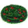 VEYLIN Ghirlanda natalizia da 10 m, ghirlanda di Natale con fiocco ornamento per caminetto scale ringhiera decorazione per albero di Natale per interni ed esterni