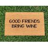 Rougui Trading Zerbino per interni ed esterni Good Friends Bring Wine Moderns Alphabet assorbente antiscivolo