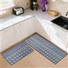 HomKuch Cucina tappeto set 2 pezzi lavabile anti-scivolo pavimento ingresso corridoio tappeto