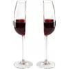 Syncharm Set da 2 Mezzi Bicchieri da Vino, Calice a Metà 200ml per Vino Rosso e Bianco, Regalo Simpatico per Amanti del Vino, Compleanno, Natale o Laurea