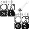 YOFMOO - Kit di riparazione per carburatore, confezione da 2 pezzi, compatibile con Stihl BR106 BT106 FS106 FS108 FS120 FS200 FS250 FS300 FS350 FS400 FS450 Zama RB-40 RB-85 C1Q-S33 1Q-S34 C1Q-S35