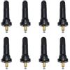 Editbar 8 valvole per sensore, valvola in gomma di ricambio per il monitoraggio della pressione dell'aria degli pneumatici, fusto valvola sensore TPMS, inserti per valvole per sistema di controllo