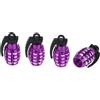 HOPESPANNER Copri Valvola Pneumatico Antipolvere Viola 4 Pezzi