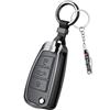 XENDRO Custodia per chiavi auto compatibile con Audi A1 A3 S3 A4 S4 RS4 A6 S6 RS6 Q3 Q5 Q7 TT R8 Seat Exeo Custodia per chiavi in pelle Telecomando Flip Cover per chiavi Custodia protettiva