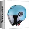 MOTOTOPGUN scorpion casco jet per moto exo-city ii solid celeste blu opaco taglia xs mototopgun 183-100-348-02