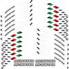 DTSGCX 12 Pezzi Adesivo Ruota Moto Riflettente Cerchio Per DUCATI Per MONSTER 1200SR 695 696 796 1100 1100S 797 821 795 S4R S6(Color15)