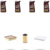 HOFFCAR Kit tagliando 3 FILTRI e 4L OLIO M compatibile con Opel Meriva B 1.4 LPG 88kw dal 2011